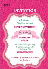 Berisi informasi penting tentang pesta ulang tahun. Jual Kartu Undangan Ulang Tahun Invitation Card Sweet Seventeen Pink03 Di Lapak Smiley Kids Bukalapak