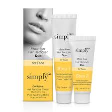 The hair removal cream is a mixture of lemon and chamomile which makes it the right choice for all skin types. Amazon Com Simply Gigi Mess Free Facial Hair Removal Cream And Soothing Balm Duo Beauty