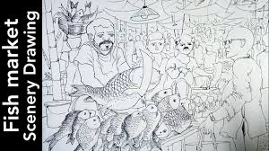 How to draw a supermarket grocery store for kids grocery store drawing and coloring for kids color with us free. View 22 Watercolor Painting Easy Village Market Drawing Picture