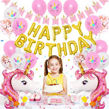 Check spelling or type a new query. Olivilo Unicorn Birthday Decorations For Girls Unicorn Themed Birthday Party Decorations Unicorn Party Supplies Favors Unicorn Balloons Banner And Gifts Unicorn Backdrop Wall Decor For Girls Room Buy Online In Bosnia And