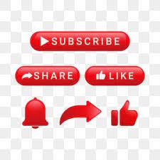 Subscribe Button With Share And Notification Subscribe Button Share Png And Vector With Transparent Background For Free Download Youtube Banner Design Share Logo Video Design Youtube