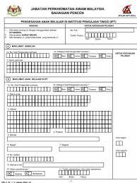 Ketua pengarah perkhidmatan awam, datuk seri borhan dolah, berkata inisiatif yang disasarkan dapat. Borang Jpa Bp Spt B03a Portal Pencen Jpa