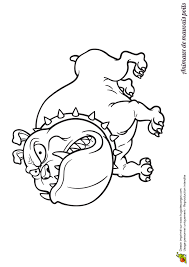 dessin a colorier d un animal mechant bouledogue toque hugolescargot com coloriage animaux chat volcan devient fou des dinosaures