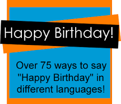 More arabic words for happy birthday. Happy Birthday In Different Languages