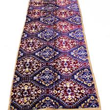 فرشة ارضية مدة ارضية مدة جلوس منقوش احمر وازرق 2 3