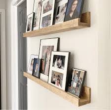 High Back Picture Ledge Wall Shelf Wood Shelves Gallery Etsy In 2021 Picture Shelf Wall Picture Shelves Gallery Wall Shelves