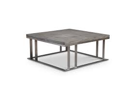 The Sobe Square Coffee Table Boasts Attention From The Combination Of Fiber Reinforced Concrete And Geom Coffee Table Coffee Table Square Concrete Coffee Table