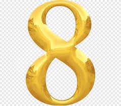 50 logo keren dan kreatif. Number Numerology 8 Gold Gold Horoscope Png Pngegg