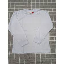 T shirt putih lengan panjang. T Shirt Putih Lengan Panjang Kolar Bulat Tshirt Putih Sekolah Sukan Long Sleeves Round Neck White Tshirts Shopee Malaysia