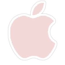 Light Pink Apple Logo Sticker Pink Apple Iphone Wallpaper Girly Pink Wallpaper Iphone