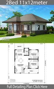 3 bedroom detached bungalow house for sale efab city estate, dakwa dei dei abuja distress sale: Home Design Plan 11x12m With 2 Bedrooms Home Design With Plansearch Small House Design Plans Beautiful House Plans Architectural House Plans