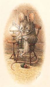 Knitting Mouse Beatrix Potter Beatrix Potter Illustrations Beatrice Potter Beatrix Potter