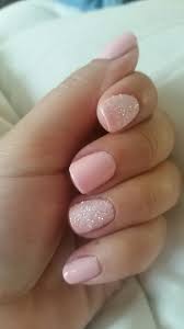 Gel Pink Nails Sugar Glitter Manicure Pedicure Designs Toenails Baby Nails