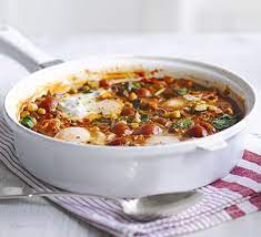 Spicy Moroccan Eggs Recipe Bbc Good Food Recipes Spicy Recipes Recipes