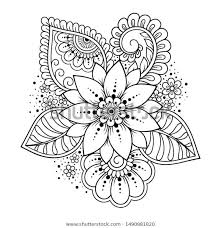 Find Mehndi Flower Pattern Henna Drawing Tattoo Stock Images In Hd And Millions Of Other Royalty Free Stock In 2020 Flower Drawing Design Henna Drawings Mehndi Flower