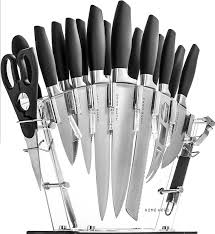 Stainless Steel Knife Set With Block 13 Kitchen Knives Set Chef Knife Set With Knife Sharp Stainless Steel Knife Set Best Kitchen Knife Set Knife Set Kitchen