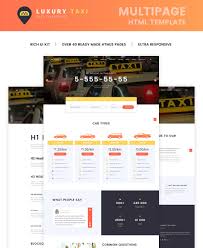 Luxury Taxi Multipage Website Template Website Taxi Luxury Multipage Website Template Corporate Website Templates Website Template Design