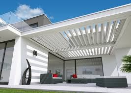 Sonnenschutz Der Zukunft Lamellendacher Garantieren Angenehme Verhaltnisse Auf Der Terrasse Lamellend Uberdachung Terrasse Lamellendach Pergola Plane