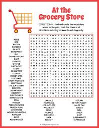 Free Printable Grocery Store Word Search Word Puzzles For Kids Free Printable Word Searches Kids Word Search