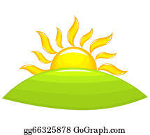 Happy sun the jpgs and pngs are high quality with a resolution of 300 dpi. Rising Sun Clip Art Royalty Free Gograph