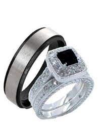 Laraso Co His And Hers Wedding Ring Sets Matching Silver Titanium Wedding Bands For Him Her 6 6 Walmart Com Cz Wedding Ring Sets Cz Wedding Rings Wedding Ring Sets