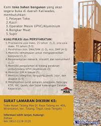 Jika anda membutuhkan format surat lamaran kerja dalam bahasa inggris, ataupun versi tulisan tangan silakan cek artikel yang terkait. Lowongan Kerja Sebagai Operator Mesin Agustus 2021