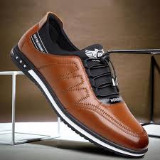 Men's leather sneakers fashion dress sneaker business casual shoes for men. Venta Kaaum Zapatos Espana En Stock
