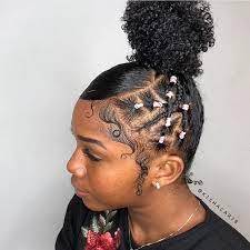 Pin By Graziela Maas On Hurrrr Rubber Band Hairstyles Ponytail Styles Natural Hair Woman