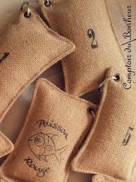 Porte Clefs En Toile De Jute Comptoir Du Bonheur Toile De Jute Sac Toile De Jute Creations En Toile De Jute