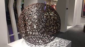 Spherical Sculpture In Arabic Calligraphy Exhibition Arsom Positive