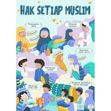 Janganlah memakai kain di bawah mata kaki (isbal). El Hana Poster Anak Adab Adab Islam Shopee Indonesia