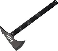 Black And White Hatchet Overall Length 14 1 2 Blade Size 7 X 3 3 8 Black Blade Good Quality Steel With Sheath Good Quality Throwing Axe Neon Green Throwing Axe Tomahawk Axe Axe
