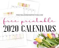Or even printable 2021 2022 calendar for two years. Free 2020 Calendar Printable Planner Pdf My Ultimate List Printables And Inspirations