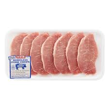 Place the pork chops on a greased baking tray and put them in the center of the oven. H E B Pork Center Loin Chops Boneless Wafer Thin Shop Pork At H E B