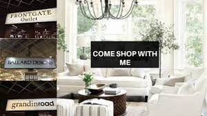 Two triple candle arm clusters plus two center lights peek out. Let S Go Shopping High End Outlet Shopping Ballard Designs Frontgate Grandin Road What S In Store Youtube