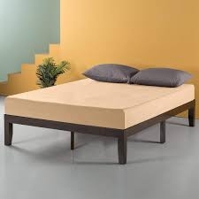 Shop wayfair for all the best zinus beds. Zinus Moiz 14 Inch Wood Platform Bed No Box Spring Needed Wood Slat Support Dark Brown Queen Buy Online In Belize At Belize Desertcart Com Productid 55634399