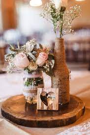 Table Decorations Wedding Reception Jars Southern Casamento Weddings Marriag Unique Rustic Wedding Rustic Wedding Centerpieces Rustic Wedding Reception