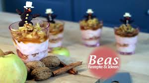 Der nachtisch im glas ist vegetarisch. Weihnachtliches Dessert Im Glas Festlicher Sahne Quark Apfel Zimt Nachtisch Youtube