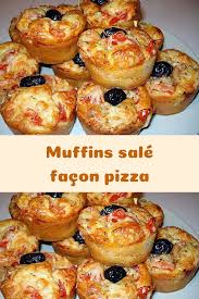 Muffins Sale Facon Pizza En 2020 Muffins Facon Pizza Recettes De Cuisine Muffins Sales