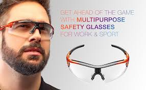 Lunettes de Soleil de Sécurité Reevo de ToolFreak aux Verres Rouges,  Anti-reflet, parfaites pour Travail et Sport, Protège Contre Les Rayons UV  et Les impacts, EN166 FT : Amazon.fr: Bricolage