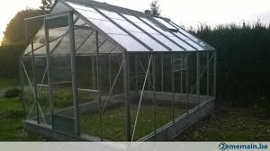 Serre En Excellent Etat A Vendre De 3 6m Sur 2 5m Serre Avec Porte Deux Ouvertures De Toit Et Une Fenetre D Aeration De Cote Deja Demontee