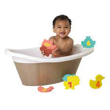 Whether you're after something educational or simply something silly, you won't be disappointed. Clevamama Bath Toys With Tidy Bag Multi Coloured Babythingz
