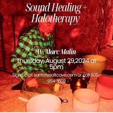 Escape to a World of Serenity Marc Malin will envelop you in a soothing  soundscape, featuring: • Gongs • Singing Bowls • Tuning Forks Benefits: •  Reduce stress & anxiety • Promote