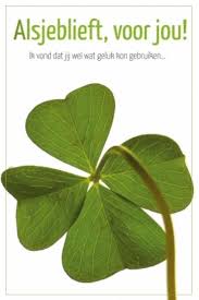 Klavertje Vier Verjaardagsgedichten Sympathiekaarten Klavertje Vier