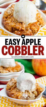 Easy Apple Cobbler Cobbler Recipes Easy Apple Cobbler Recipe Apple Recipes Easy