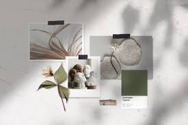 Natural Moodboard Mockup Aesthetic Desktop Wallpaper Macbook Wallpaper Mood Board Design