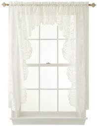 Jcpenney Jcp Home Hometm Shari 2 Pack Lace Rod Pocket Cascade Valance Rose Curtains Valance Home Decor