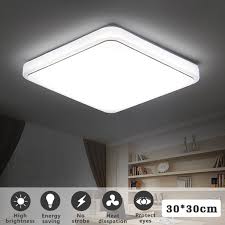24w Modern Led Square Flush Mount Pendant Ceiling Light Fixtures Clearance For Home Kitchen Bathroom Bedroom Living Room Lighting 30 30cm 34 34cm Walmart Com Walmart Com