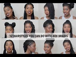 It is a mixture of loose box braids and cornrows. 12 Easy Hairstyles You Can Do With Box Braids Youtube