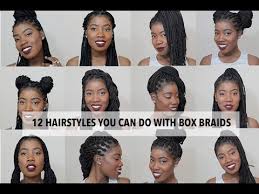 To achieve the hairstyle in the photo above. 12 Easy Hairstyles You Can Do With Box Braids Youtube